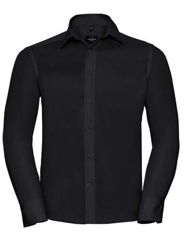 RUS-0R958M0-Men's Long Sleeve Tailored Ultimate Non-Iron Shirt